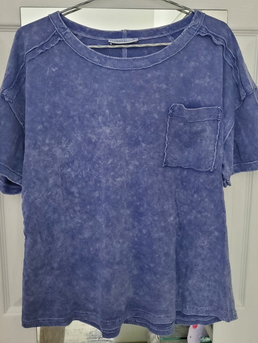 Zenana Blue Crewneck Top
